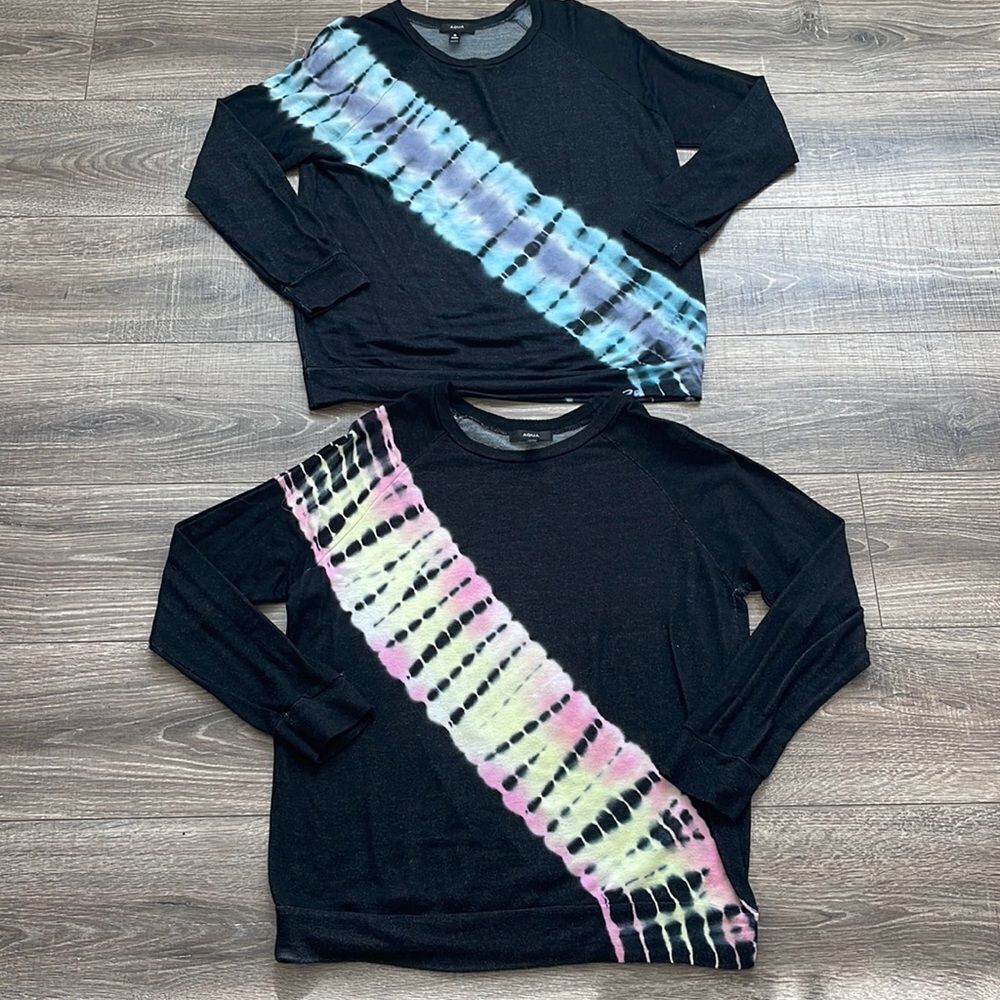 Aqua Long Sleeve Tye-Dye Bundle (2)